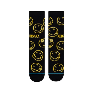 Stance  Nirvana Face Black  Zokni