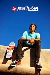 Street Surfing  Pop Board Super Black Dot  Gördeszka