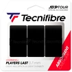 Tecnifibre Players Last fekete teniszütő fedőgrip (3 db)