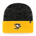 Téli sapka 47 Brand kéttónusú Brain Freeze mandzsetta kötött NHL Pittsburgh Penguins