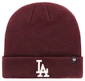 Téli sapka 47 Brand Raised Cuff Knit MLB Los Angeles Dodgers bordóbarna színű