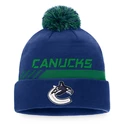 Téli sapka Fanatics  Authentic Pro Locker Room Cuffed Pom Knit NHL Vancouver Canucks