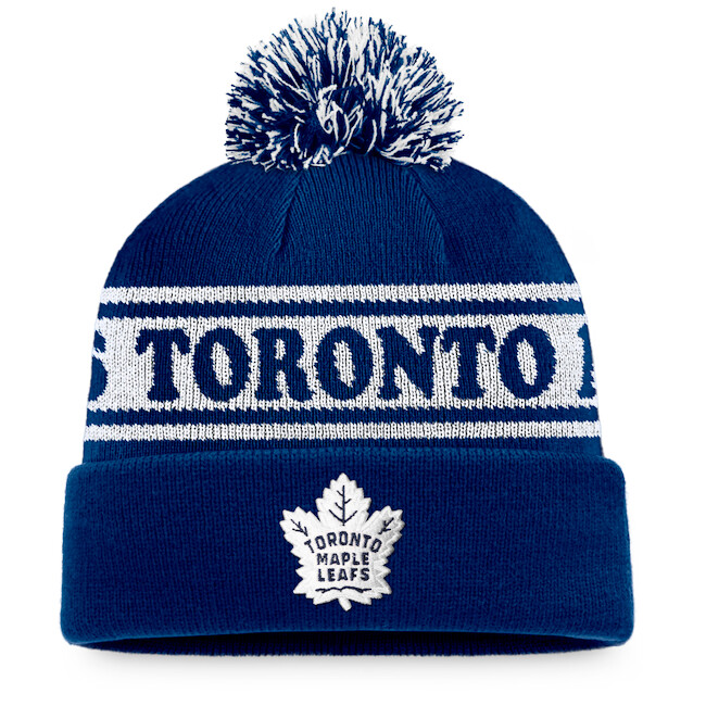 Téli sapka Fanatics  Sport Resort Beanie Cuff Pom Toronto Maple Leafs