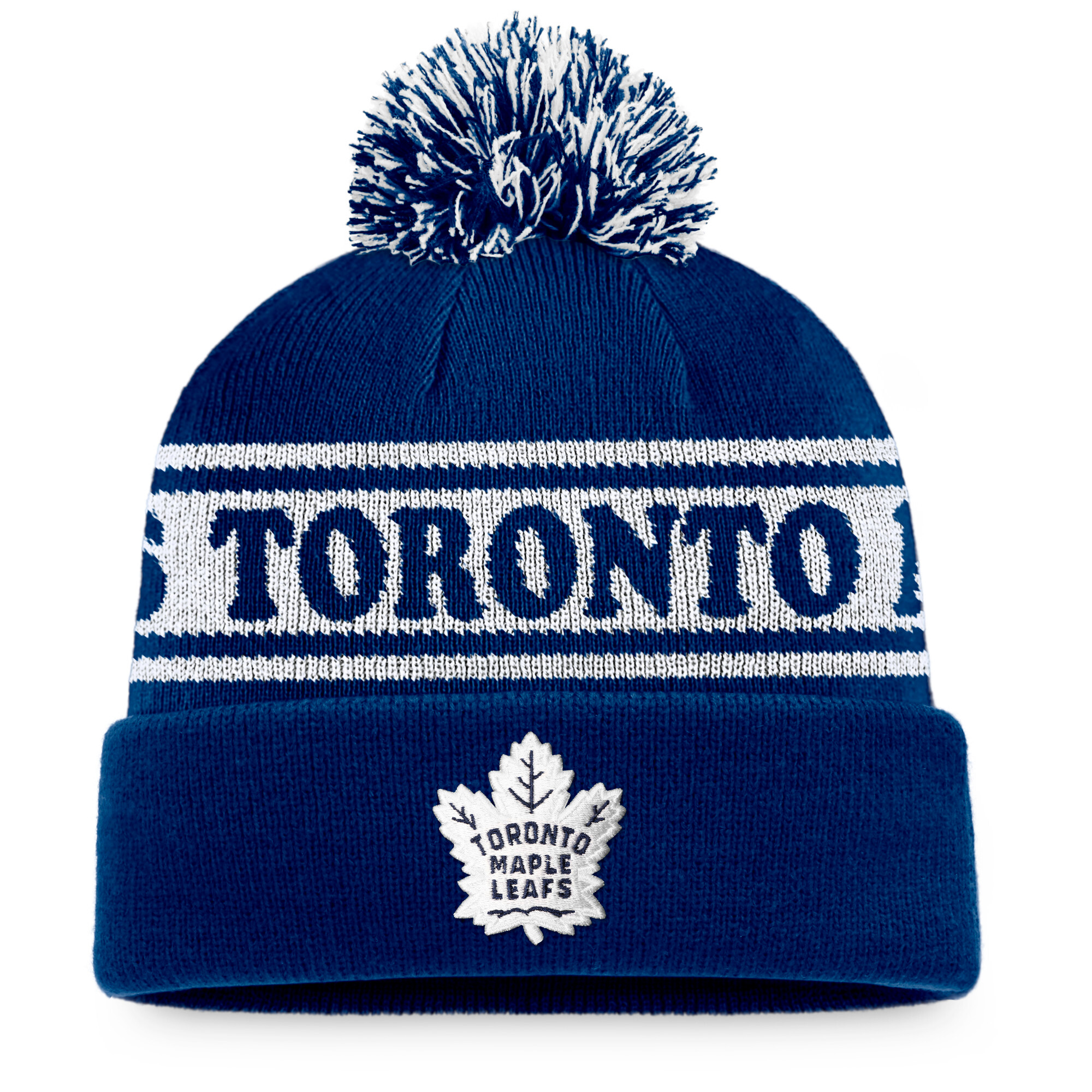 Téli sapka Fanatics  Sport Resort Beanie Cuff Pom Toronto Maple Leafs