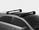 Tetőcsomagtartó Thule Edge Black Daihatsu Sirion 5-dr Hatchback Normál tető 18+
