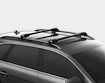Tetőcsomagtartó Thule Edge Black Perodua MyVi 5-dr Hatchback Normál tető 18+