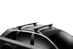 Tetőcsomagtartó Thule EVO Volkswagen Sharan 5-dr MPV tetősínekkel (hagus) 2010+ alumínium rúddal fekete