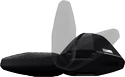 Tetőcsomagtartó Thule EVO WingBar Blackkel Peugeot Rifter 5-dr MPV Tetősínek 19-21