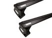 Tetőcsomagtartó Thule EVO WingBar Blackkel Volvo EX40 5-dr SUV Süllyesztett sínek 2024