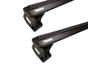 Tetőcsomagtartó Thule EVO WingBar Blackkel Volvo EX40 5-dr SUV Süllyesztett sínek 2024