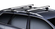 Tetőcsomagtartó Thule Mazda 6 (MK I) 4-ajtós Sedan rögzített pontokkal 2002-2004, 2005-2007 teleszkópos rúddal