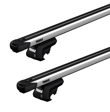 Tetőcsomagtartó Thule SlideBarral Mitsubishi Pajero Sport 5-dr SUV Tetősínek 98-06