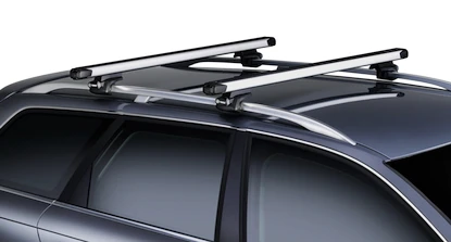 Tetőcsomagtartó Thule SlideBarral Volkswagen Touran I (1T) 5-dr MPV Tetősínek 03-15