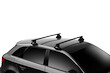 Tetőcsomagtartó Thule SquareBarral FIAT Punto Evo 5-dr Hatchback Normál tető 09-12