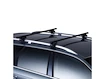 Tetőcsomagtartó Thule SquareBarral Hyundai Starex 4-dr MPV Tetősínek 00-07