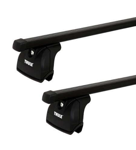 Tetőcsomagtartó Thule SquareBarral Mitsubishi Lancer EVO X 4-dr Sedan Rögzítőpontok 08-21