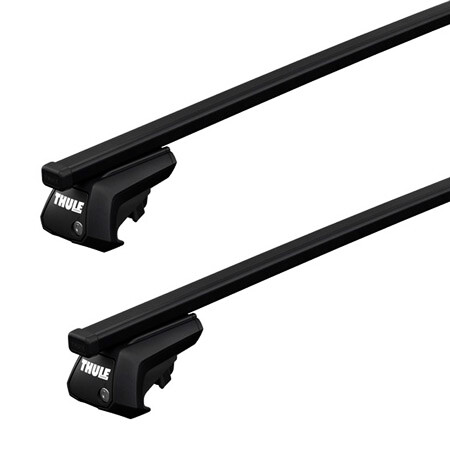 Tetőcsomagtartó Thule SquareBarral Mitsubishi Montero 3-dr SUV Tetősínek 99-06