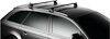 Tetőcsomagtartó Thule WingBar Blackkel MERCEDES BENZ E-Klasse (C207) with glass roof 2 Coup* Rögzítőpontok 09+
