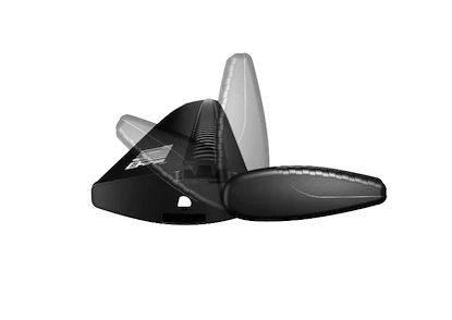 Tetőcsomagtartó Thule WingBar Blackkel Suzuki Swift SE-Z 3-dr Hatchback Normál tető 00-04