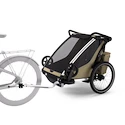 Thule Chariot Cross 2 double faded khaki Babakocsi