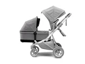 Thule Sleek Bassinet Grey Melange Mózeskosár