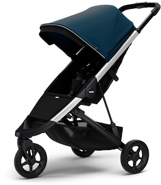 Thule Spring Aluminum/Majolica Blue babakocsi + AJÁNDÉK