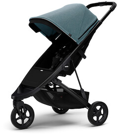 Thule Spring Black/Teal Melange babakocsi + AJÁNDÉK