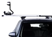 Thule teleszkopikus rúddal ellátott tetőcsomagtartó sima tetővel rendelkező BMW X5 5-ajtós SUV-hoz 2000-2003, 2004-2007