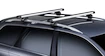 Thule tetőcsomagtartó ferdehátú, sima tetős Hyundai Elantra 5-ajtós gépkocsihoz, 2000-2002, 2003-2006 teleszkópos rúddal