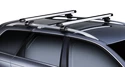 Thule tetőcsomagtartó ferdehátú, sima tetős Mercedes-Benz A-Klasse (W168) 5-ajtós gépkocsihoz, 1998-2000, 2001-2004 teleszkópos rúddal
