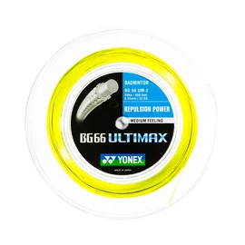 Tollaslabda fonott Yonex BG 66 Ultimax Yellow (0,65 mm) - ROLE 200 m