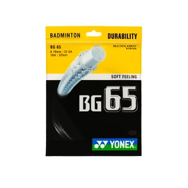 Tollaslabda fonott Yonex Micron BG65 fekete (0,70 mm)