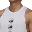 Ujjatlan póló férfiaknak adidas  Run Logo Tank White