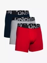 Under Armour  Charged Cotton 6in 3 Pack-RED Férfiboxeralsó