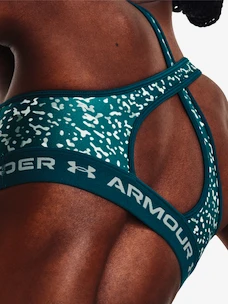 Under Armour  Crossback Mid Print-GRN Női melltartó XS
