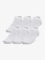 Under Armour  Essential No Show 6pk-WHT  Zokni