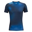 Under Armour HeatGear Rush 2.0 Print SS Blue Férfipóló