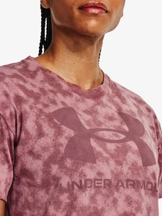 Under Armour  LOGO AOP HEAVYWEIGHT SS-PNK Női póló M