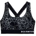 Under Armour  Mid Crossback Printed Black  Női melltartó XS
