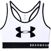 Under Armour  Mid Keyhole Graphic White  Női melltartó