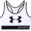Under Armour  Mid Keyhole Graphic White  Női melltartó