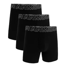 Under Armour Perf Cotton 6in 3Pack black Férfiboxeralsó
