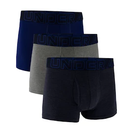 Under Armour Perf Cotton Solid 3in 3Pack Navy Férfiboxeralsó