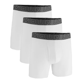 Under Armour Perf Cotton Solid 6in 3Pack White Férfiboxeralsó