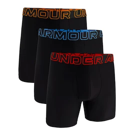 Under Armour Perf Tech 6in 3Pack Black Férfiboxeralsó