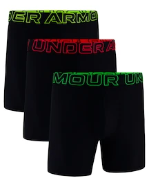 Under Armour Perf Tech Mesh 6in 3Pack Black Férfiboxeralsó
