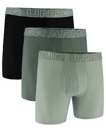 Under Armour Perf Tech Mesh 6in 3Pack Green Férfiboxeralsó