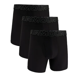 Under Armour Perf Tech Mesh Solid 6in 3Pack Black Férfiboxeralsó