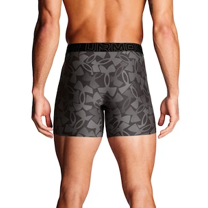 Under Armour Perf Tech Print 6in 3Pack Castlerock Heather  Férfiboxeralsó