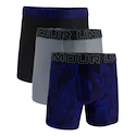 Under Armour Perf Tech Print 6in 3Pack Royal  Férfiboxeralsó S